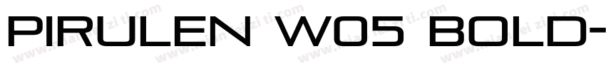 Pirulen W05 Bold字体转换
